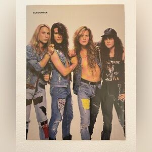 Slaughter band pinup